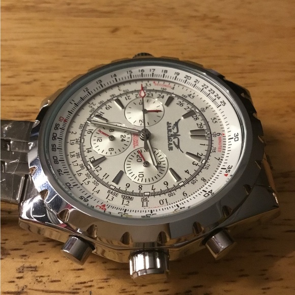 New Men\'s Jaragar Automatic Chronograph Aviator Watch